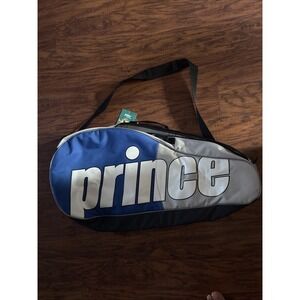 Prince multi-racquet carrying case tennis bag blue‎ black silver